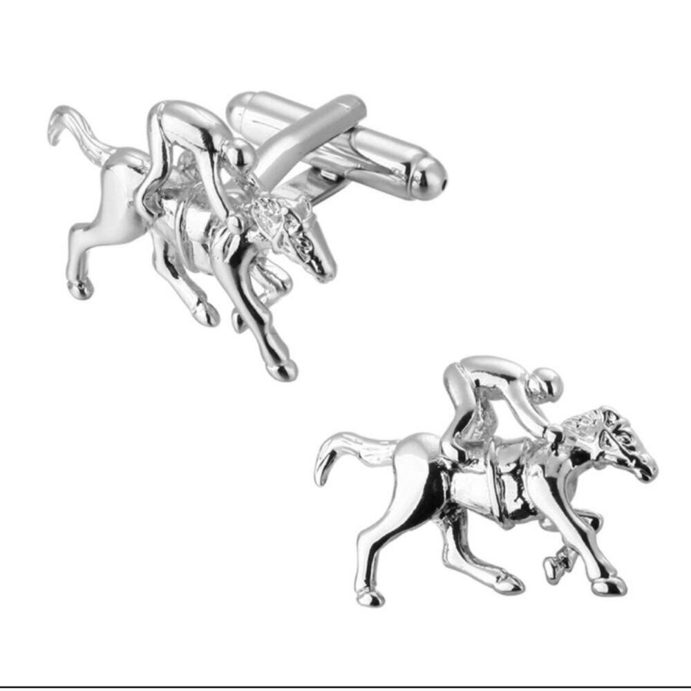 Horse and Jockey Cufflinks*